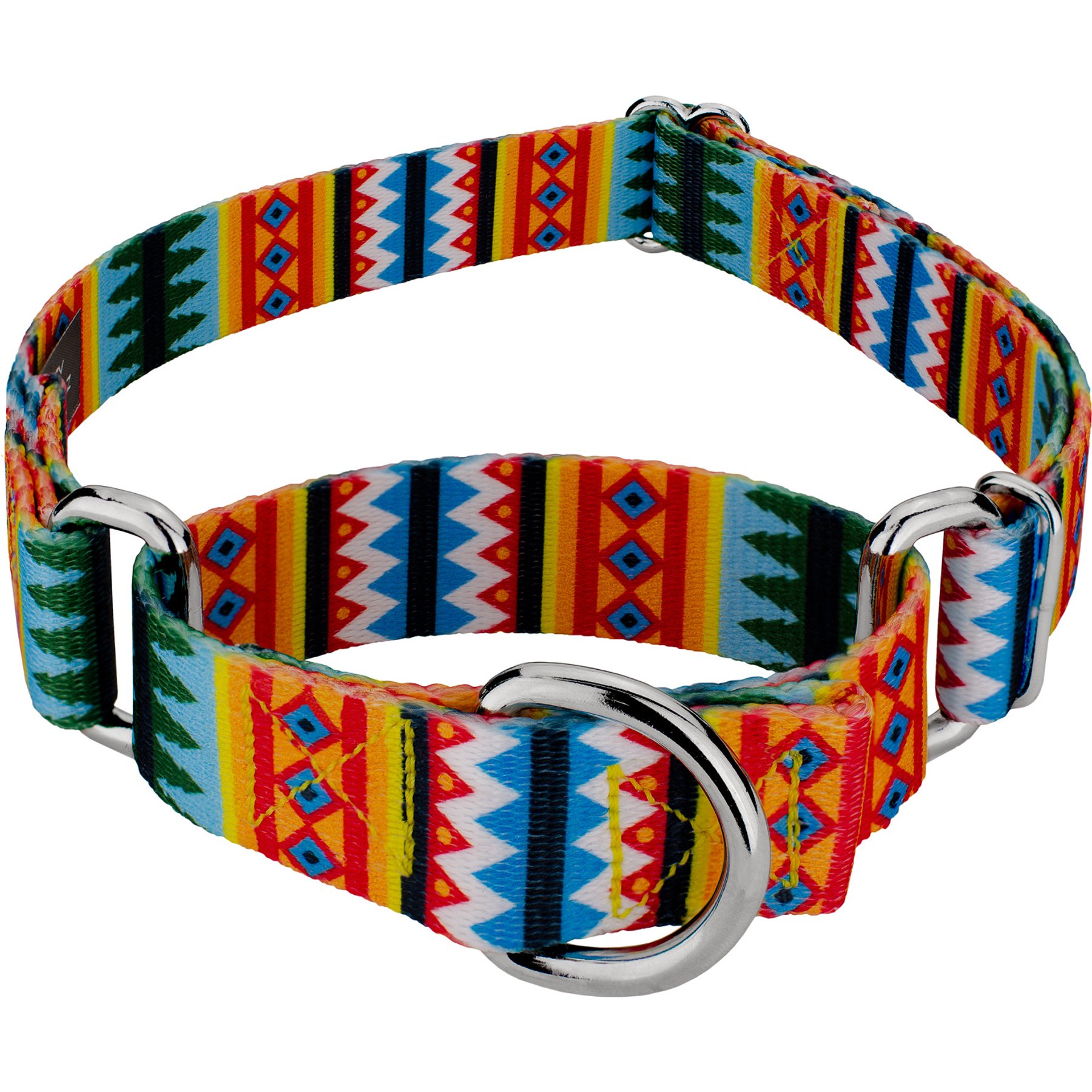 Country Brook Petz Summer Pines Martingale Dog Collar, XX-Small: 7 to 10-in neck, 1/2-in wide