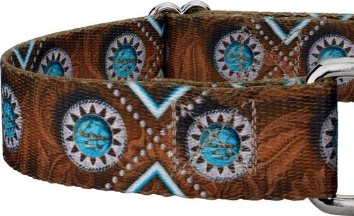 Show full view: Country Brook Petz Saddle Up Martingale Dog Collar, Large: 18 to 26-in neck, 1-in wide slide 7 of 7