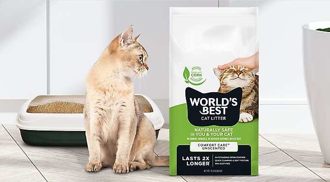 World's Best Comfort Care Unscented Clumping Corn Litter