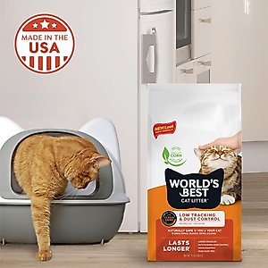 World's Best Low Tracking & Dust Control Multiple Cat Litter, 28-lb