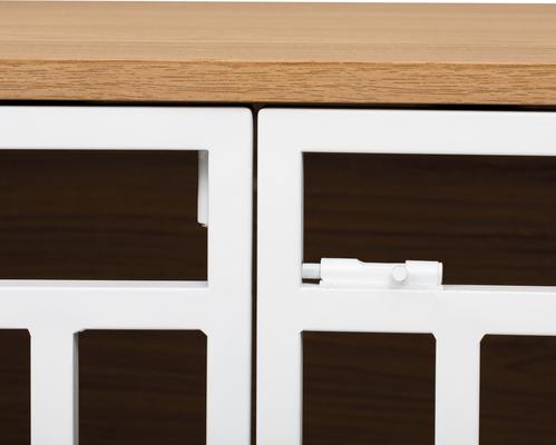 Show full view: Cesicia Ladder Bookcase Furniture Style Dog Crate, Ancient Oak slide 4 of 9