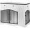 Show in main carousel: Cesicia Farmhouse Furniture Style Dog Crate, Black/White slide 7 of 9