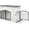 Show in main carousel: Cesicia Farmhouse Furniture Style Dog Crate, Black/White slide 8 of 9
