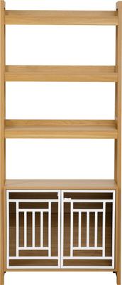 Show full view: Cesicia Ladder Bookcase Furniture Style Dog Crate, Ancient Oak slide 8 of 9