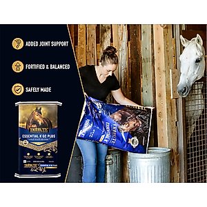 Tribute Equine Nutrition Essential K GC Plus Low-NSC, Joint Support Horse Feed, 50-lb bag