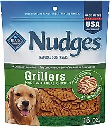 Blue Buffalo Nudges Grillers Chicken Dog Treats, 16-oz bag
