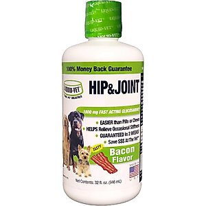 Liquid-Vet Hip & Joint Support Bacon Flavor Liquid Joint Supplement for Dogs, 32-fl oz bottle