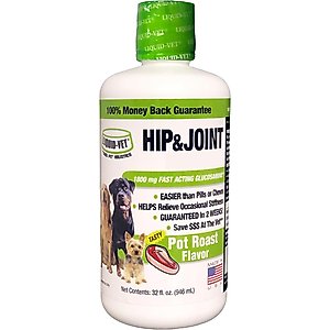 Liquid-Vet Hip & Joint Pot Roast Dog Supplement, 32-fl oz bottle