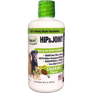 Liquid-Vet Hip & Joint Support Chicken Flavored Liquid Joint Supplement for Dogs, 32-fl oz bottle
