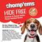 Show in main carousel: Chomp'ems Hide-Free Knot Bones Two-Tone Peanut Butter Dog Treats, 20 count, bundle of 2 slide 5 of 8
