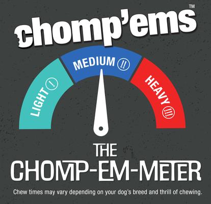 Show full view: Chomp'ems Hide-Free Knot Bones Two-Tone Peanut Butter Dog Treats, 20 count slide 7 of 8