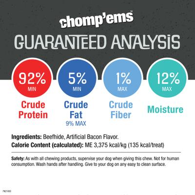 Show full view: Chomp'ems Purehide Bars Dog Treats, 6.35-oz count, bundle of 2 slide 6 of 9