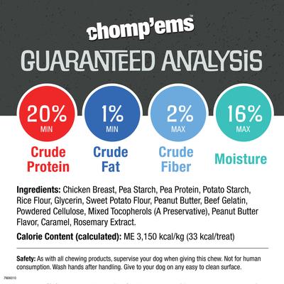 Show full view: Chomp'ems Hide-Free Chicken Mini Knot Bones Dog Treats, 10 count slide 6 of 9