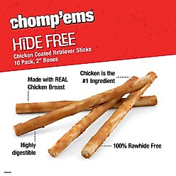 Chomp'ems Hide-Free Chicken Sticks Dog Treats, 20-count bundle slide 2 of 7