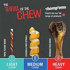 Chomp'ems Hide-Free Knot Bones Two-Tone Chicken Dog Treats, 20 count, bundle of 2 slide 2 of 7