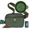 Show in main carousel: Puppington 3-in-1 Crossbody Dog Walking Bag & Treat Pouch with Slow Feeding Travel Bowl & Matching Poop Bags, Basil Green slide 1 of 9