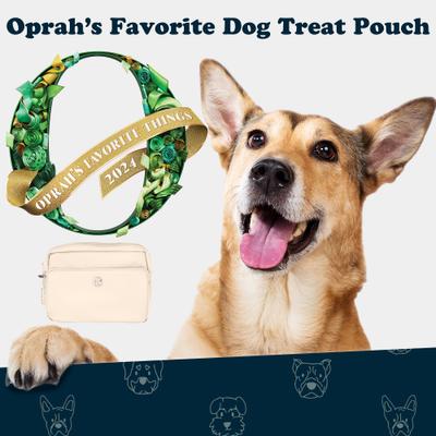 Show full view: Puppington 3-in-1 Crossbody Dog Walking Bag & Treat Pouch with Matching Poop Bags, Vanilla Cream slide 3 of 10