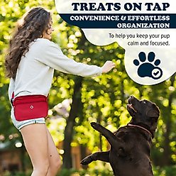 Puppington 3-in-1 Crossbody Dog Walking Bag & Treat Pouch with Matching Poop Bags, Ruby Red slide 2 of 8