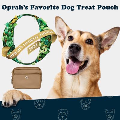 Show full view: Puppington 3-in-1 Crossbody Dog Walking Bag & Treat Pouch with Matching Poop Bags, Latte Beige slide 3 of 10