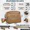 Show in main carousel: Puppington 3-in-1 Crossbody Dog Walking Bag & Treat Pouch with Matching Poop Bags, Latte Beige slide 6 of 10