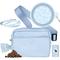 Show in main carousel: Puppington 3-in-1 Crossbody Dog Walking Bag & Treat Pouch with Slow Feeding Travel Bowl, Reflective Leash & Matching Poop Bags, Ice Blue slide 1 of 10