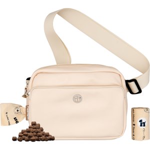 Puppington 3-in-1 Crossbody Dog Walking Bag & Treat Pouch with Matching Poop Bags