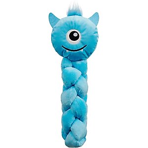 Nina Ottosson by Outward Hound Twistiez Interactive Monster Plush Treat Puzzle Dog Toy, Blue