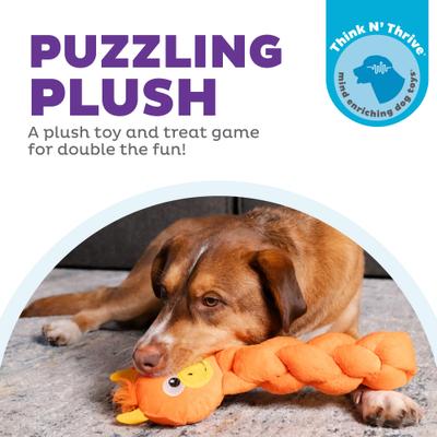 Show full view: Nina Ottosson by Outward Hound Twistiez Interactive Dragon Plush Dog Toy, Orange slide 2 of 10