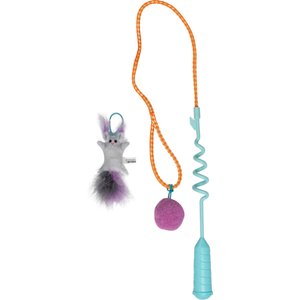 QUIRKY KITTY Nifty Narwhal Wand Cat Toy - Chewy.com