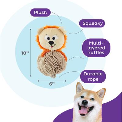 Show full view: Nina Ottosson by Outward Hound Stuff N' Snuffle Interactive Plush Puzzle & Snuffle Ball Dog Toy slide 3 of 10