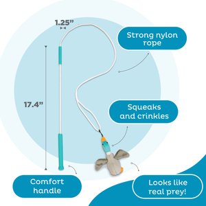 Outward Hound Tail Teaser Interactive Wand Dog Toy