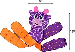Nina Ottosson by Outward Hound Giraffe Silly Legz Interactive Plush Puzzle Dog Toy, Purple slide 2 of 7