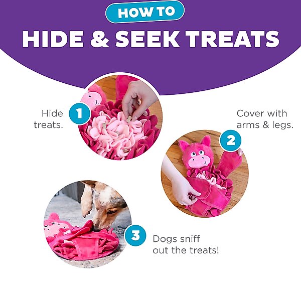 Show full view: Nina Ottosson by Outward Hound Snuffle Palz Interactive Plush Puzzle & Snuffle Mat Dog Toy, Bear slide 4 of 8