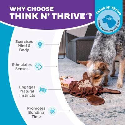 Show full view: Nina Ottosson by Outward Hound Snuffle Palz Interactive Plush Puzzle & Snuffle Mat Dog Toy, Cow slide 6 of 9