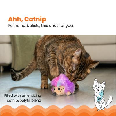 Show full view: Catstages Catnip Plushies Hedgehog Plush Catnip Cat Toy, Multicolor slide 2 of 10