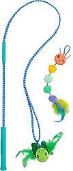 Catstages Tail Teaser Ground Prey Play Wand Cat Toy, Green