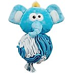 Outward Hound Stuff N' Snuffle Squeaky Plush Snuffle Ball Puzzle, Elephant Dog Toy, Blue