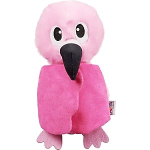 Outward Hound Hide-Ablez Plush Puzzle with Treat Ball, Flamingo Dog Toy, Pink