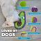Show in main carousel: Outward Hound Tough Skinz Durable Squeaky Stuffing-Free with Two Layers Dog Toy, Avocado, Medium slide 5 of 10