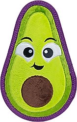 Outward Hound Tough Skinz Durable Squeaky Stuffing-Free with Two Layers Dog Toy, Avocado, Medium