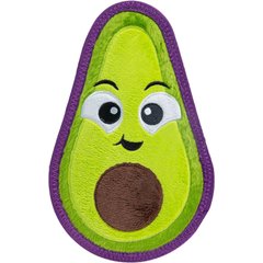 Outward Hound Tough Skinz Durable Squeaky Stuffing-Free with Two Layers Dog Toy, Avocado, Medium