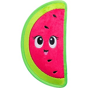 Outward Hound Tough Skinz Durable Squeaky Stuffing-Free with Two Layers Dog Toy, Watermelon, Medium