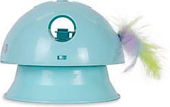 Catstages Electronic Dart N' Dash Interactive & Topper for Ball Track, Motion Activated, Hide & Peek Feather Cat Toy, Blue slide 1 of 8