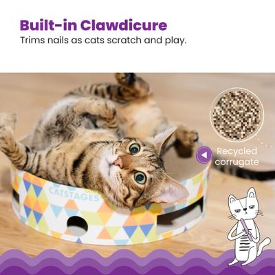 Show full view: Catstages Bowl Track Ball Track Scratch-Boxes & Lougner Cat Toy slide 4 of 9