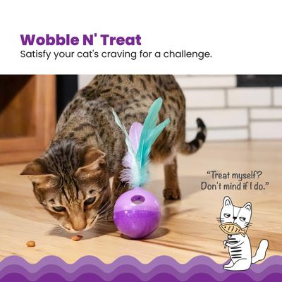 Show full view: Catstages Wobble N' Treat Stuffer Feather Cat Toy with Catnip slide 2 of 10