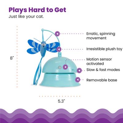 Show full view: Catstages Electronic Flutter Dome Interactive Cat Toy slide 4 of 10