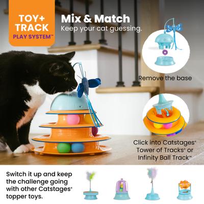 Show full view: Catstages Electronic Flutter Dome Interactive Cat Toy slide 6 of 10