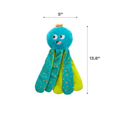 Show full view: Outward Hound Octopus Silly Legz Interactive Plush Puzzle Dog Toy, Blue slide 7 of 9