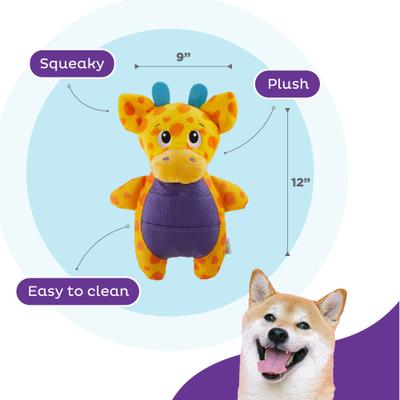 Show full view: Outward Hound Puzzle Palz Interactive Plush Squeaky Dog Toy slide 4 of 11