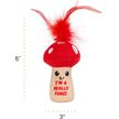 Show in main carousel: Catstages A Really Fungi Mushroom Themed Funny Stuffed Kicker Plush & Dental Cat Toy with Catnip slide 8 of 9